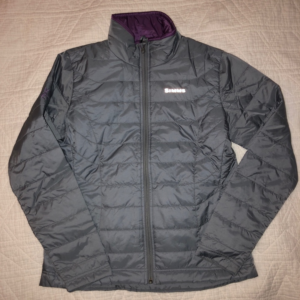 New! Worn once, Simms lightweight puffer jacket.
